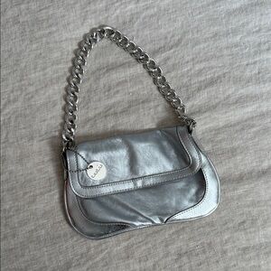 Silver Chain Shoulder Bag